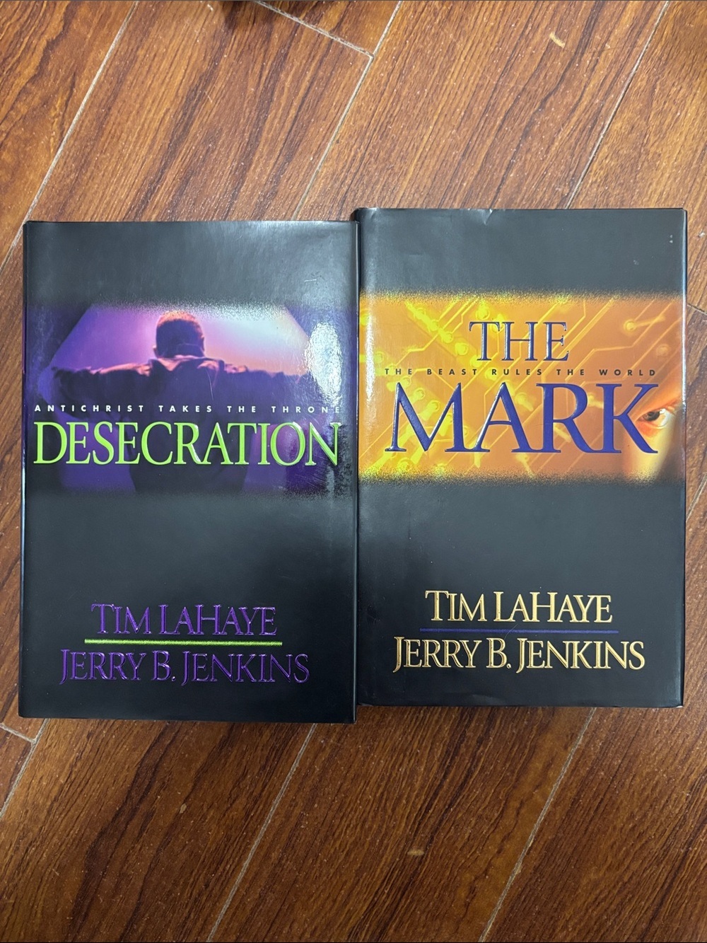 2 Book Bundle by Tim LaHaye & Jerry B. Jenkins - Desecration & The Mark